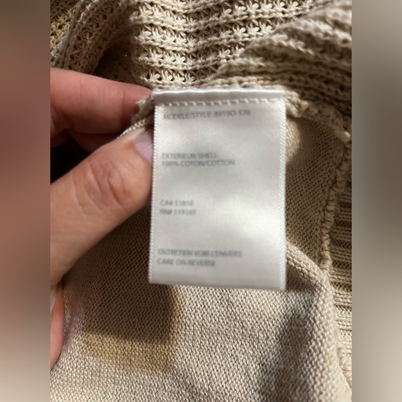 Tribal Pure Cotton Cream Open Cardigan - Picture 5 of 7